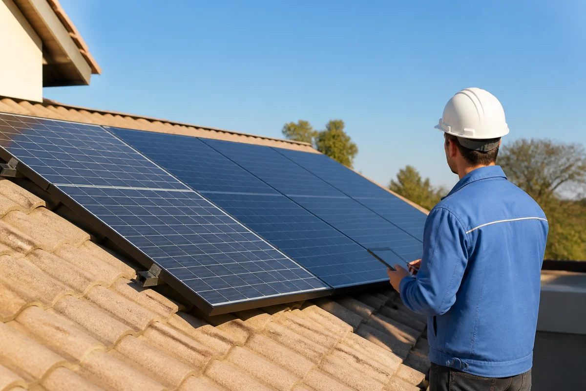 puissance panneau solaire par m2