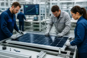panneau solaire construction