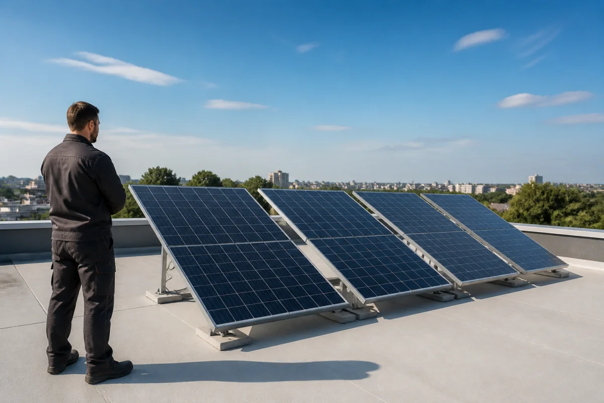 positionnement panneau solaire