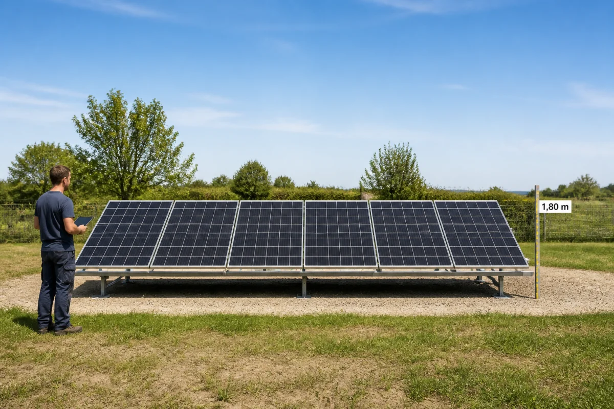 panneau solaire au sol réglementation